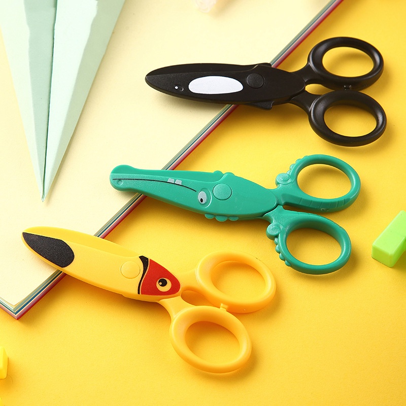 Penlab 1pcs Safety Scissor Cute Cartoon Animal Plastic Knife Cutter for ...