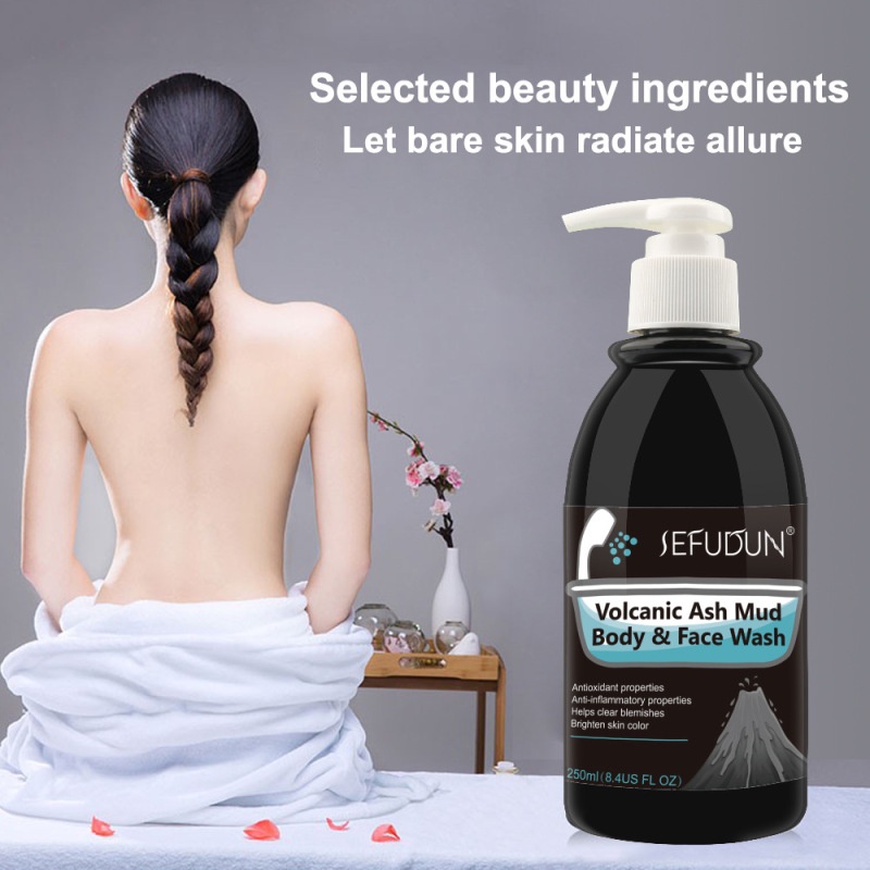 250ml SEFUDUN Whitening Volcanic mud Body Wash Moisturizing Hydrate