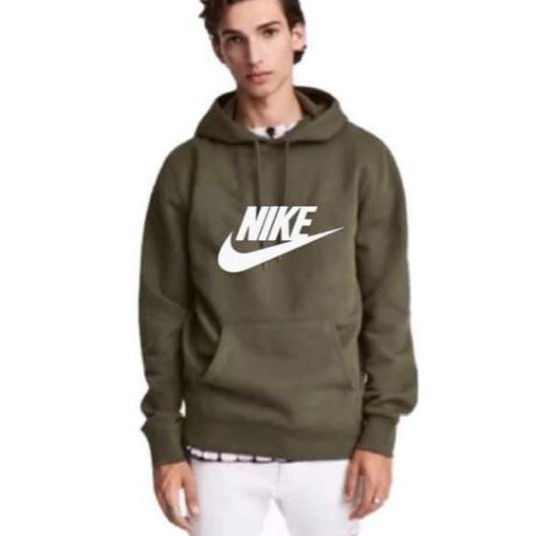 Nike hoodie army green hot sale