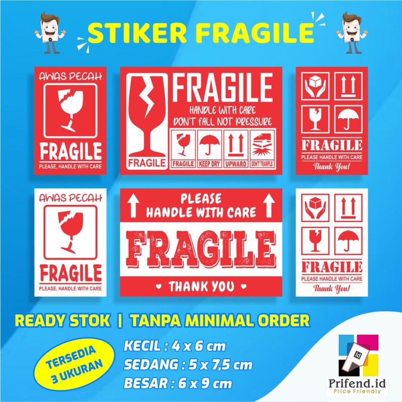 Fragile STICKER/FRAGILE STICKER/FRAGILE STICKER/Glass STICKER Contains ...