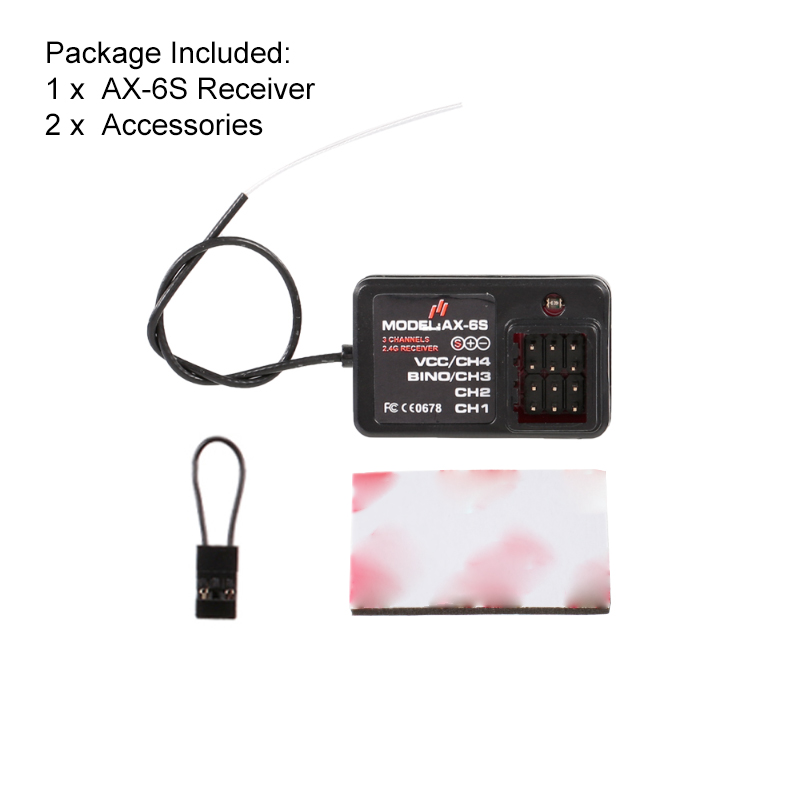 AX-6S Receiver AUSTAR AX-6S Accessories 2.4G 4CH Receiver for AX-6S ...