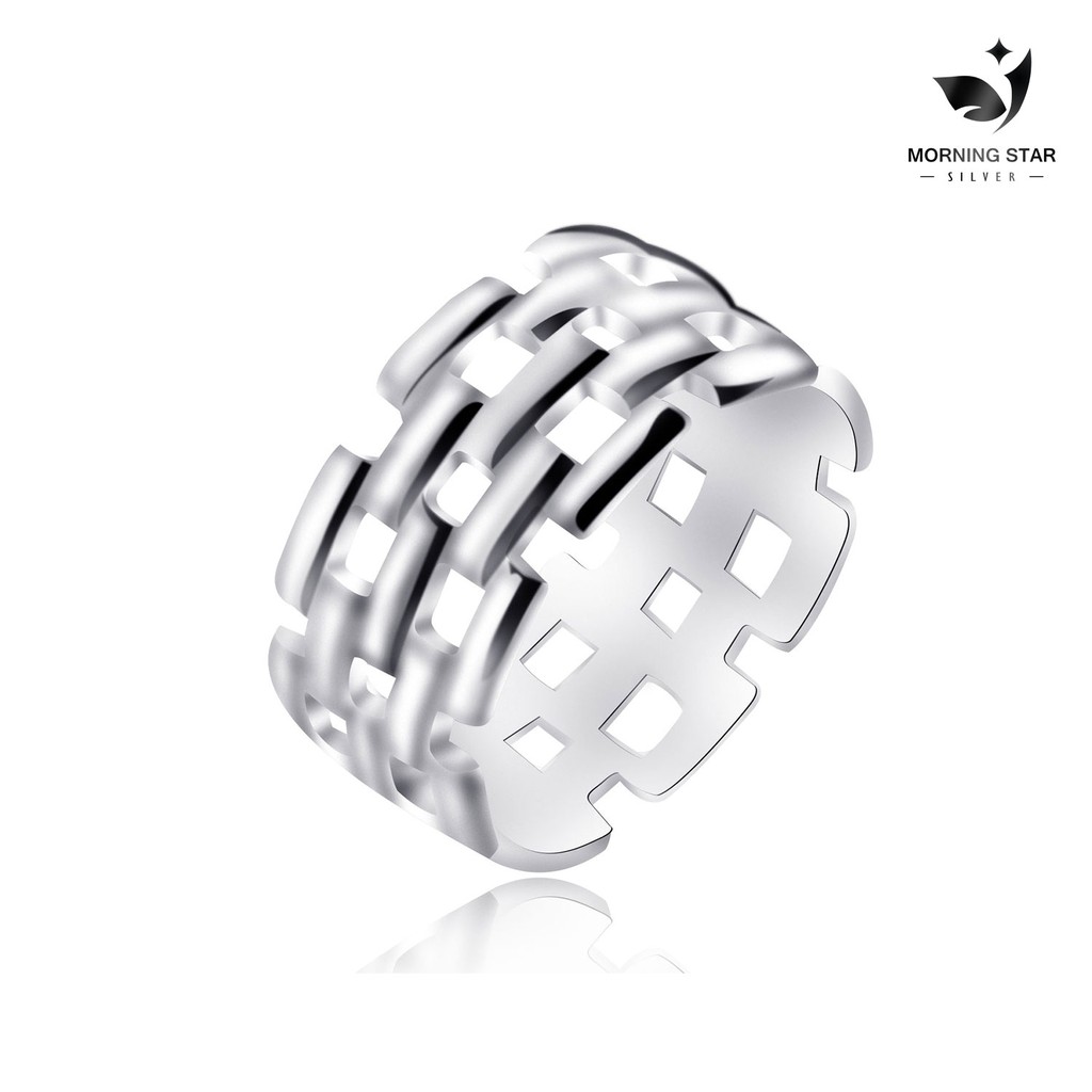 Morning Star Top Silver 925 Italy Silver Silver Ring For Women Weave ...