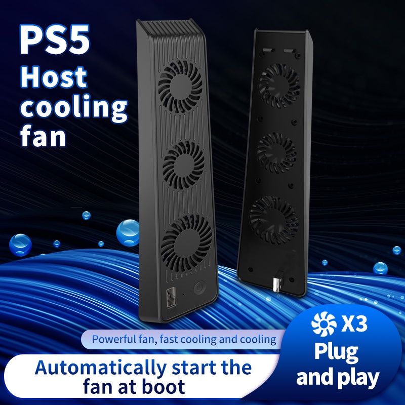 OLYGame Efficient Cooling Fan For PS5 With 3 External Fan Cooler For