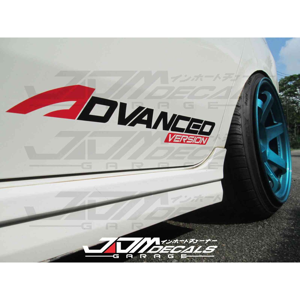 [2 pcs] Perodua Alza & Myvi Advanced Version Door Side Vinyl Sticker ...