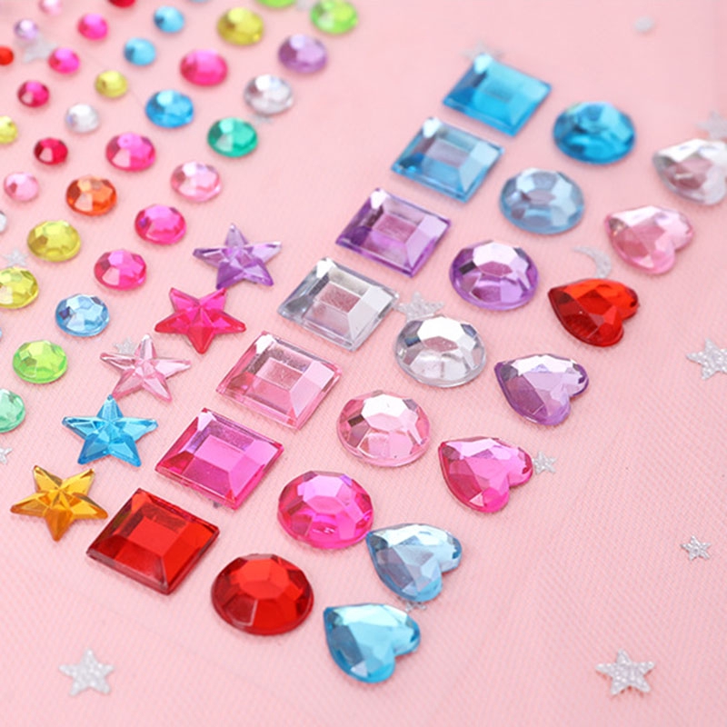 Shiny Crystal Diamond Stickers Cute DIY Mobile Phone Album Decoration ...