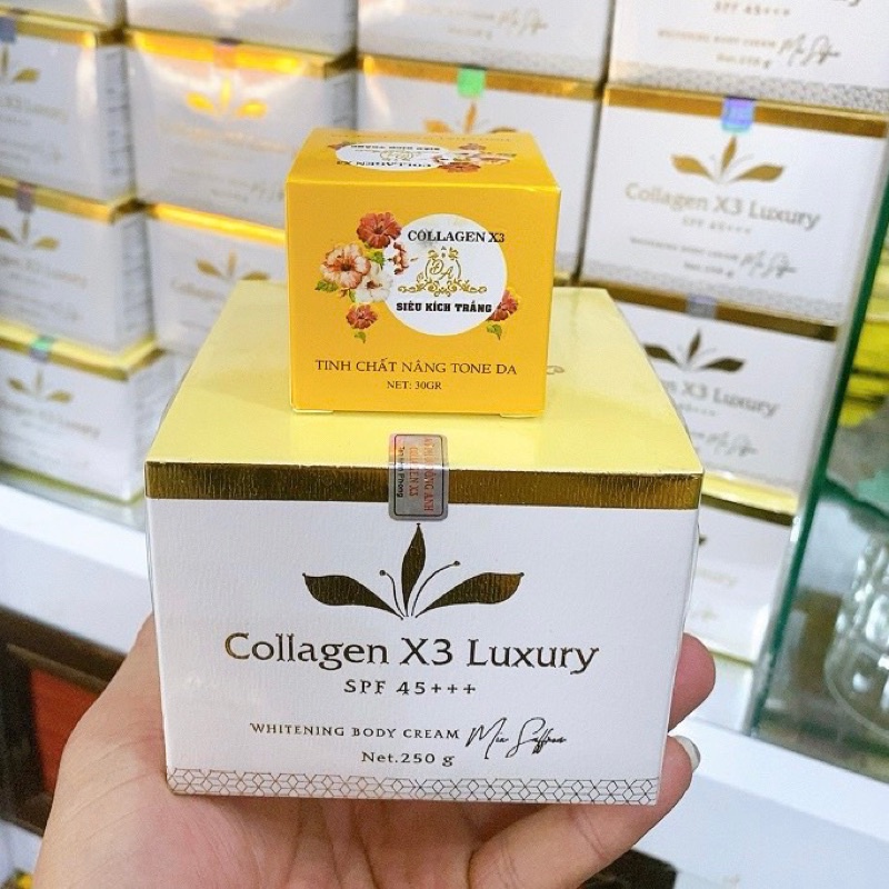 Combo X3 Collagen Body Cream Luxury And Stimulating White Collagen X3 Dong Anh Cosmetics Company