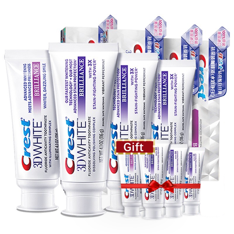 Crest Toothpastes 3D White Brilliance Teeth Whitening Fluoride ...