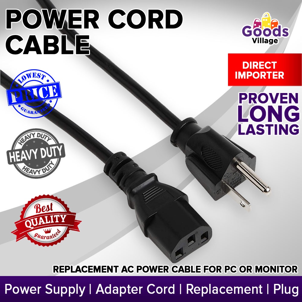 IEC C5 | IEC C7 | IEC C13 Power Cord High Quality Heavy Duty Adapter ...