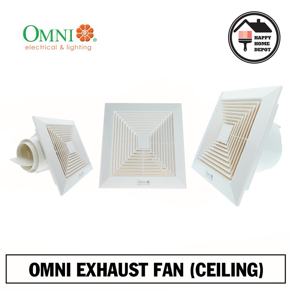 OMNI CEILING MOUNTED EXHAUST FAN XFC2008" / XFC25010" / XFC30012