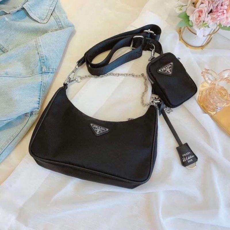 Prada nylon bucket bag tessuto like Kathryn bernardo sale, Luxury