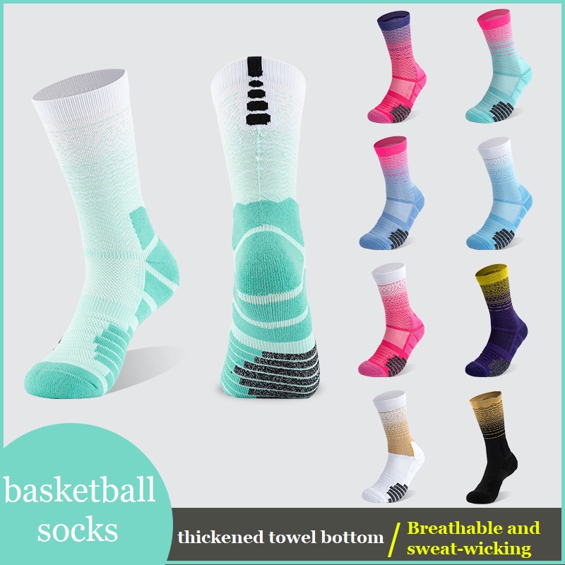 Towel Bottom Socks for Men Women Non Slip Thicken Sport Socks