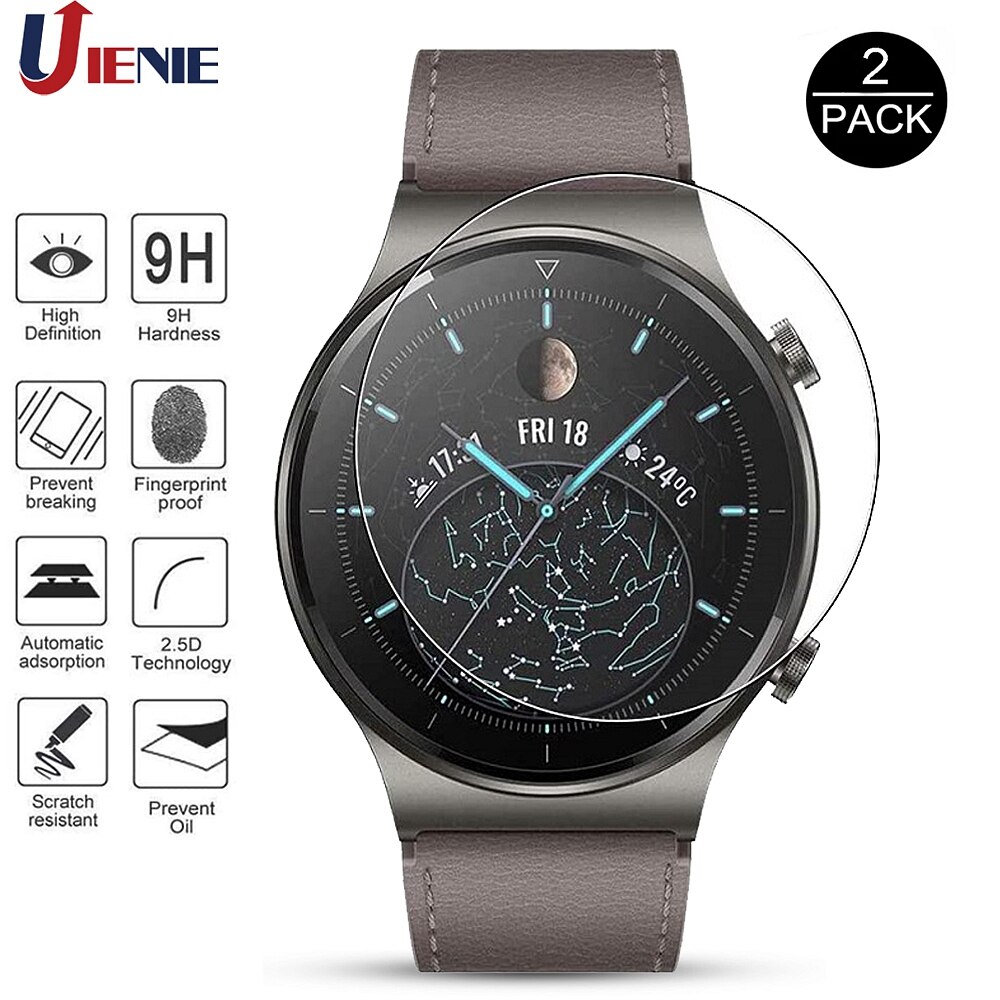 2pcs Tempered Glass for Huawei Watch GT 2 Pro GT2 Pro Smartwatch