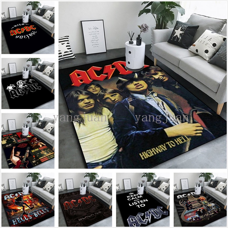 ACDC Rock Band Singer Carpet Bedroom Bedside Blanket Living Room Sofa ...