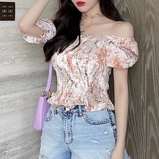 Off shoulder crop top shopee hot sale