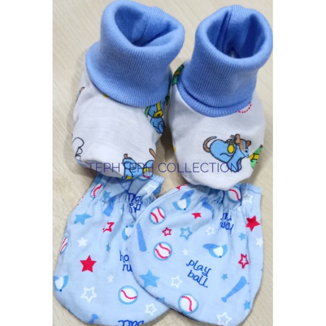 mittens and booties for newborn per pack Shopee Philippines