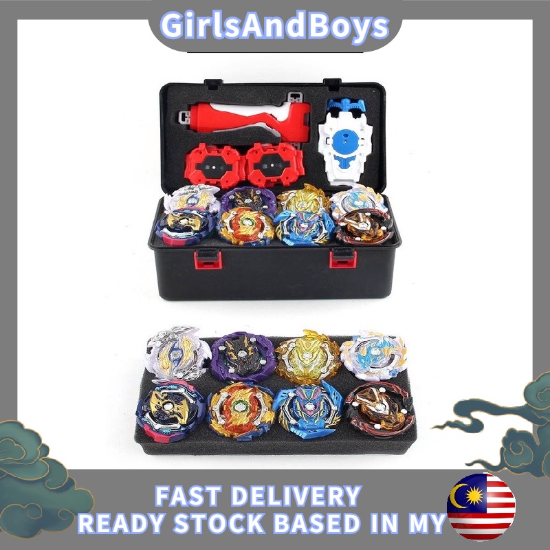 Value Set Beyblade Burst Kids Toy Bladers Premium Box 12 Pieces Super ...