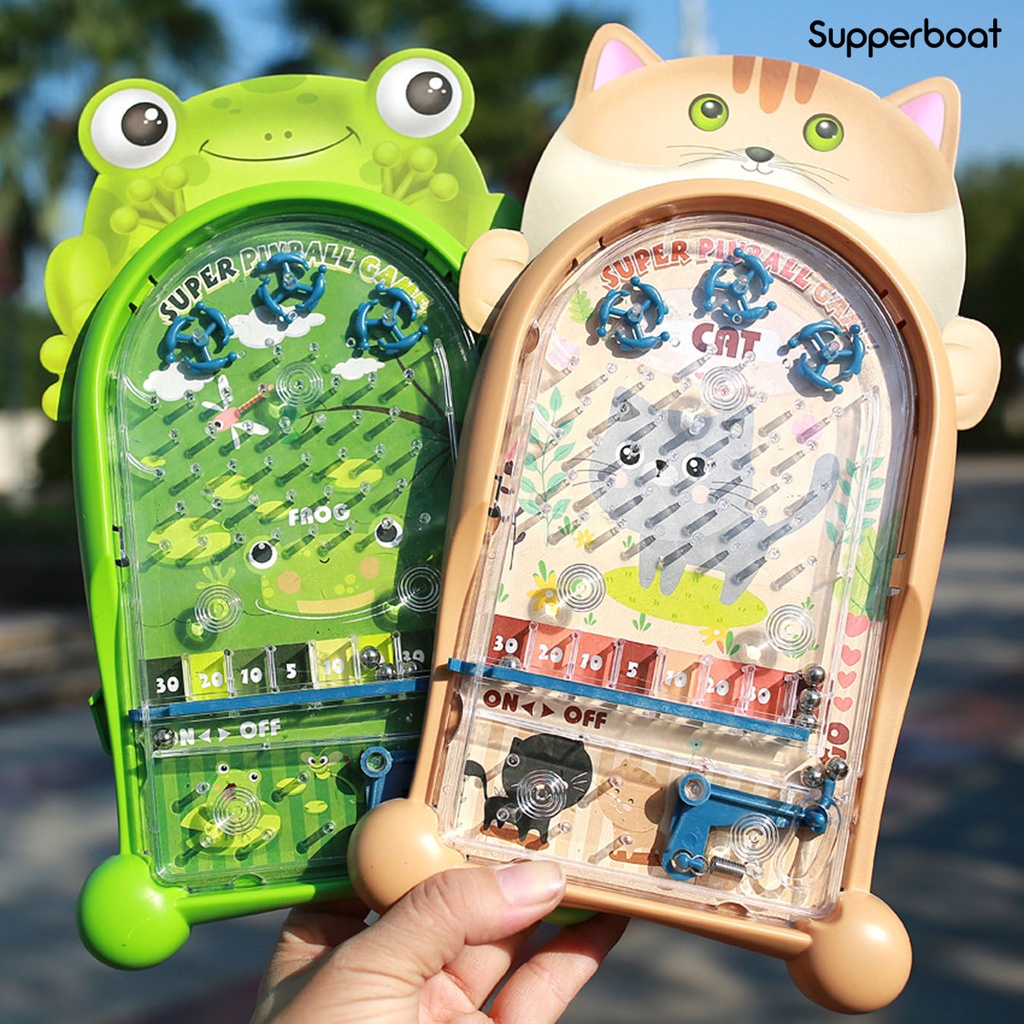 (SUP) Pinball Game Classic Educational Toy Random Color Animal Frog ...