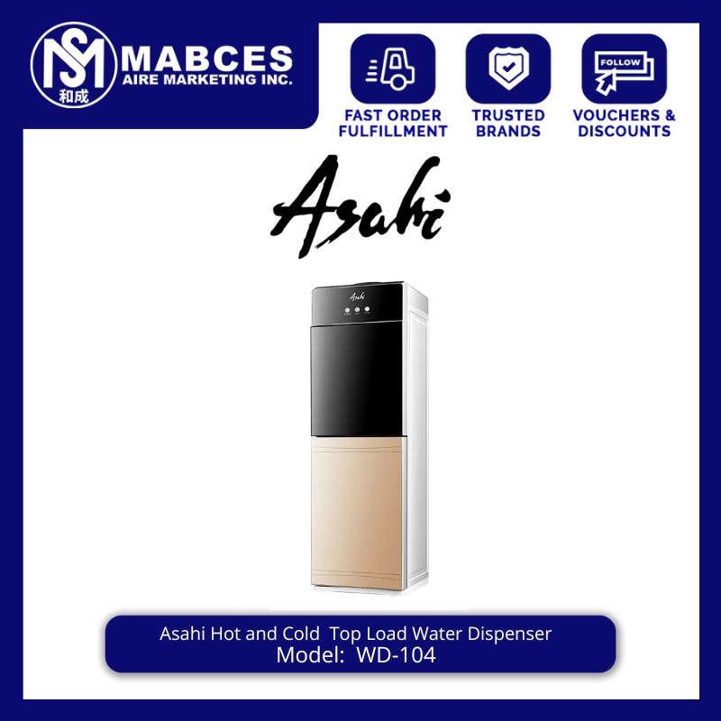 Asahi Hot and Cold Top Load Water Dispenser WD104 Shopee Philippines