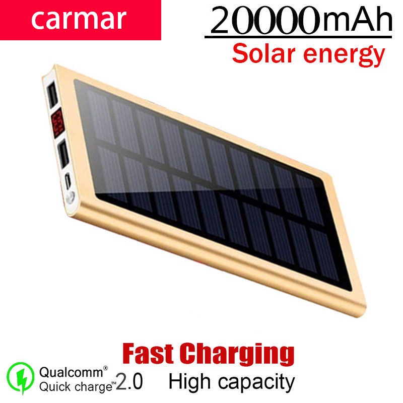 20,000 mAh Solar Power Bank