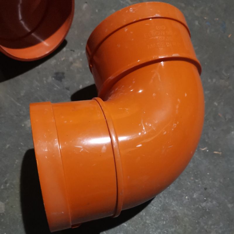 Good Quality Thick Sanitary Pvc Orange Elbow Elbow Elbow Shopee