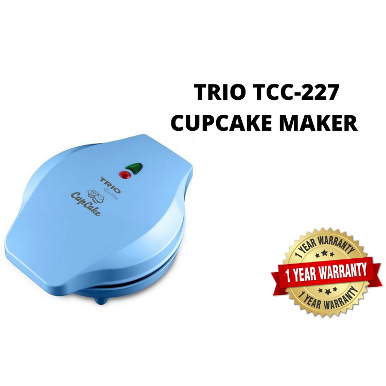 Trio Cupcake Maker TCC237 Blue Muffin Mini Cake Acuan Kuih Akok Burner