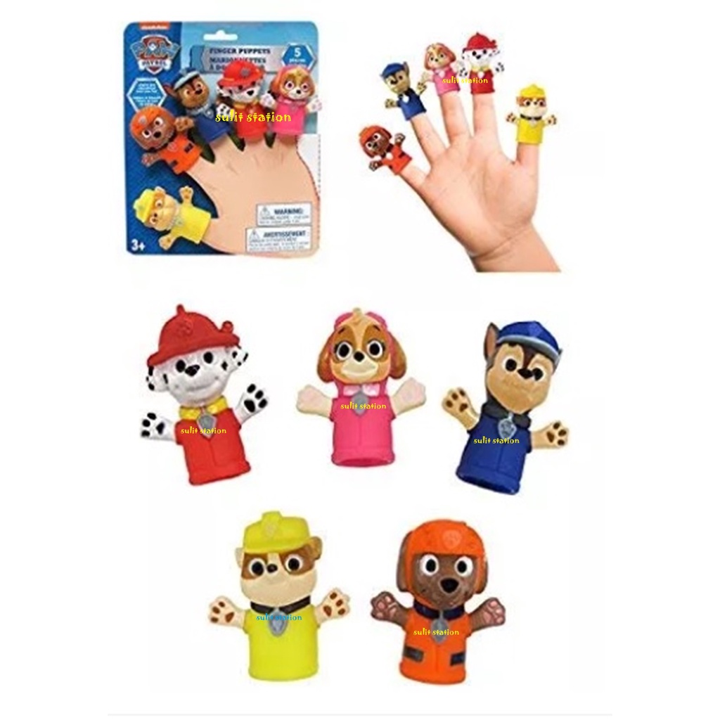 PAW PATROL EDUCATIONAL SMART LEARNING FUN TEACHING PLAY FINGER PUPPET