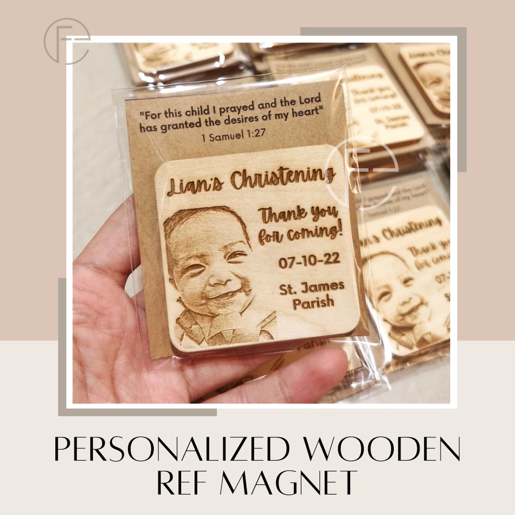 Personalized wooden ref souvenir giveaway free engraving