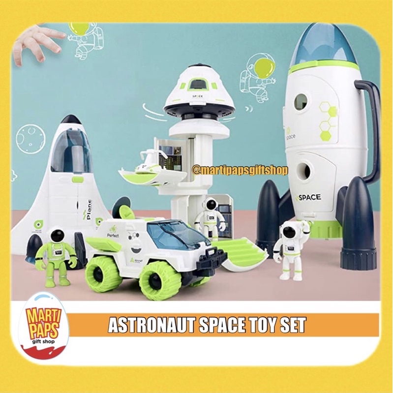 ASTRONAUT SPACE TOY SET SPACE SHIP SPACE CAPSULE SPACE ROVER SPACE ...