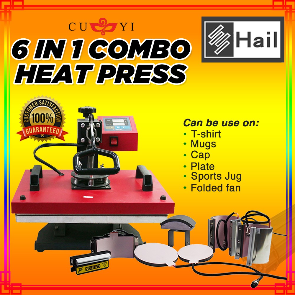 Cuyi 6 In 1 Combo Heat Press Machine Heavy Duty Shopee Philippines 4476