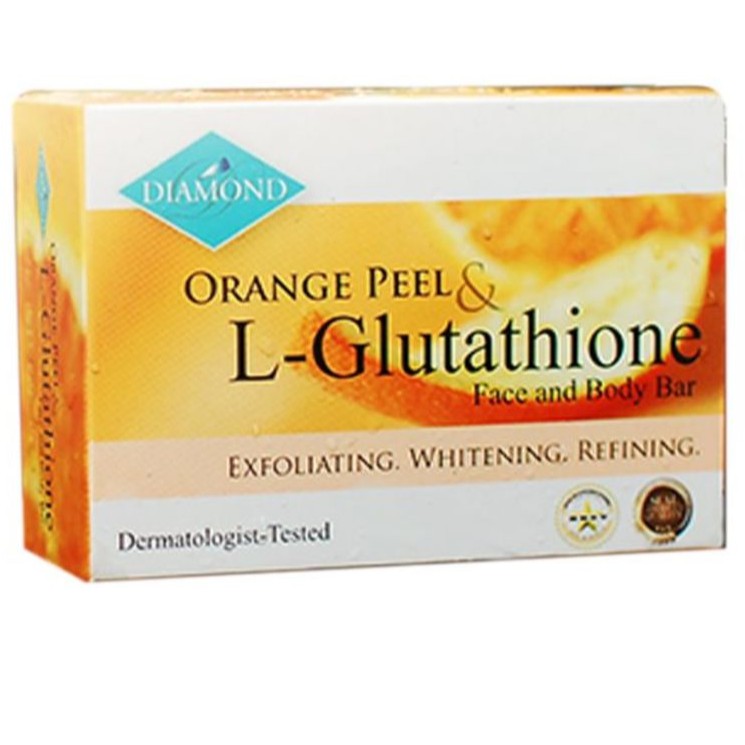 orange peel glutathione soap Diamond Orange Peel & L-Glutathione Soap 150g