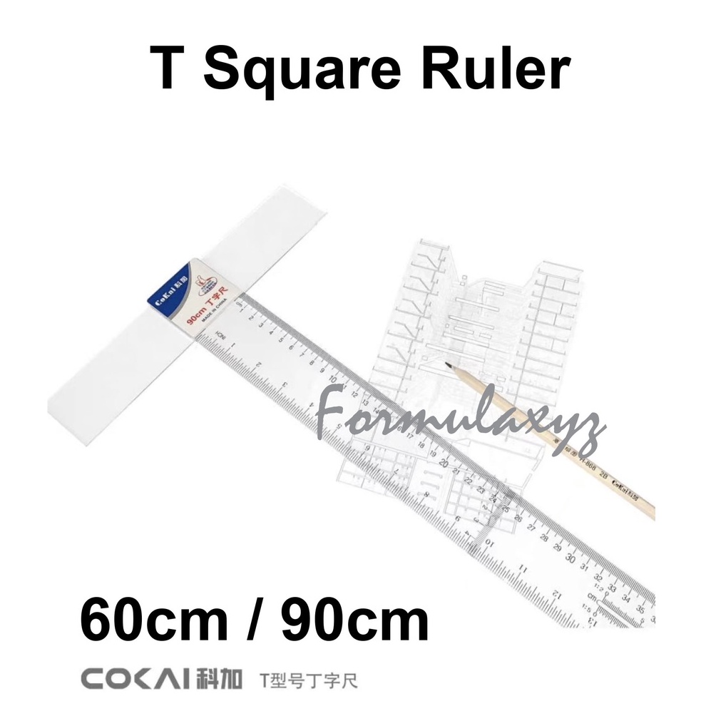 COKAI Transparent A2/A1 T-Square Ruler Drawing Ruler Metrix Ruler - 60 ...