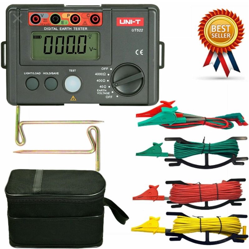 DIGITAL Earth Ground Tester (Uni-T UT522) – With Calibration ...