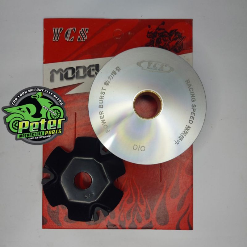 RACING PULLEY HONDA DIO 1 2 3 95MM /OVERANGE/YCS MADE IN TAIWAN ...