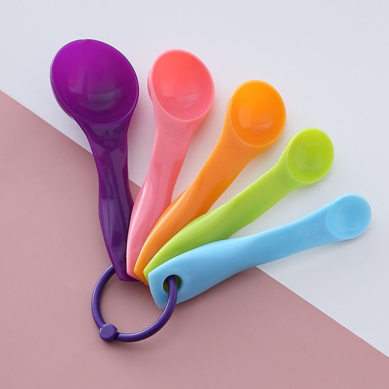 SJW 5PCS/SET Measuring Spoons With Scale Measuring Cup Combination ...