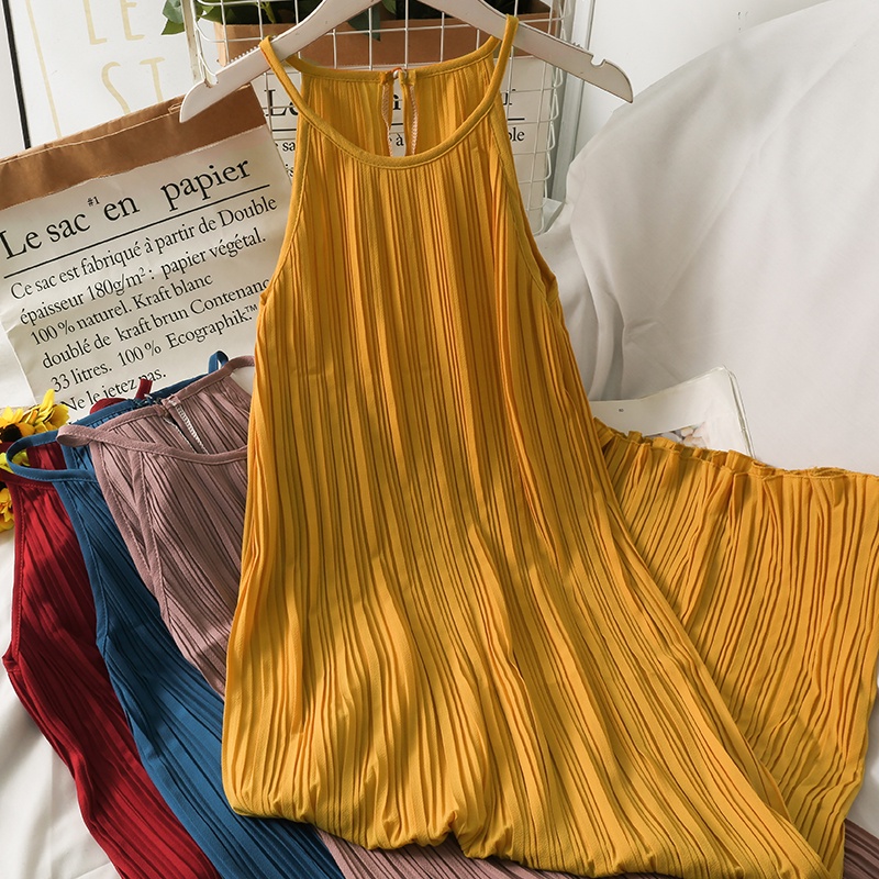 Off Shoulder Halter Long Dress