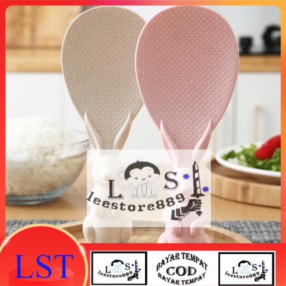 Non-stick Rice Ladle Cute Rabbit Motif Rice Ladle | Shopee Philippines