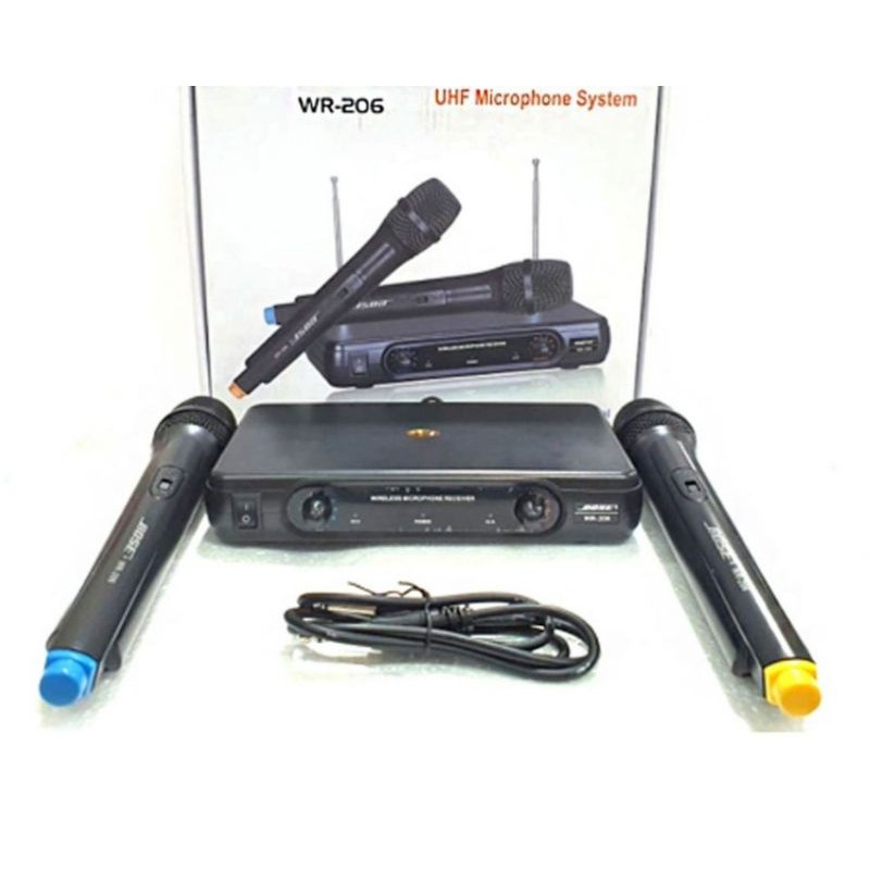 WR 206 Wireless Microphone dual mic Shopee Philippines