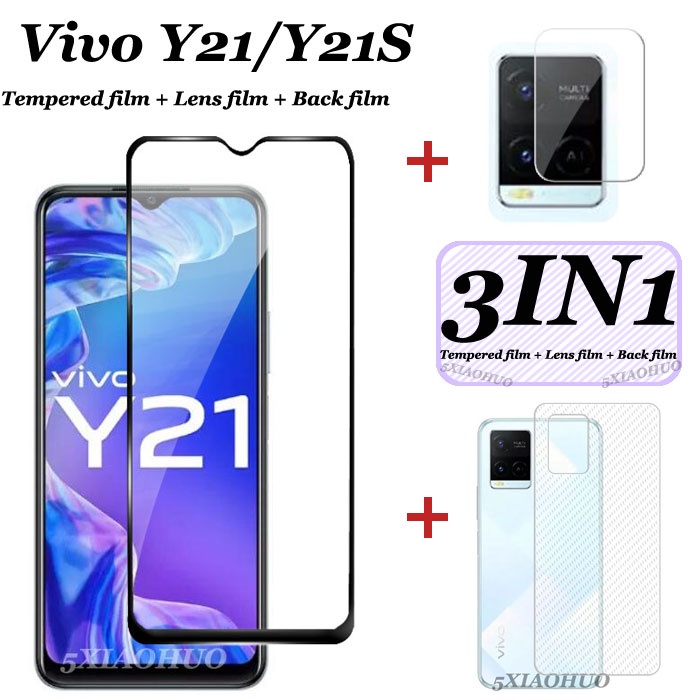 3 In 1 Vivo Y21 Y12a A12s Tempered Glass Vivo Y21 2021 Y20 Y20i Y20s Screen Protector Smart2hd 2 6017