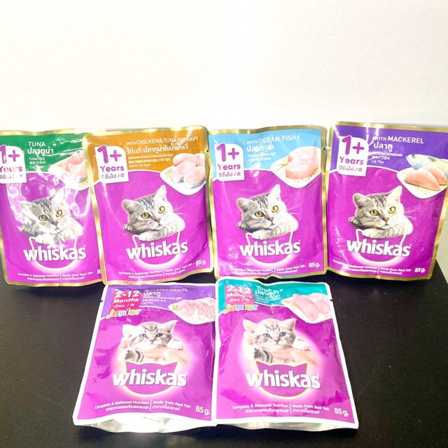 WHISKAS Pouch Cat Food 85g ( WITH ALL FLAVORS ) Shopee Philippines
