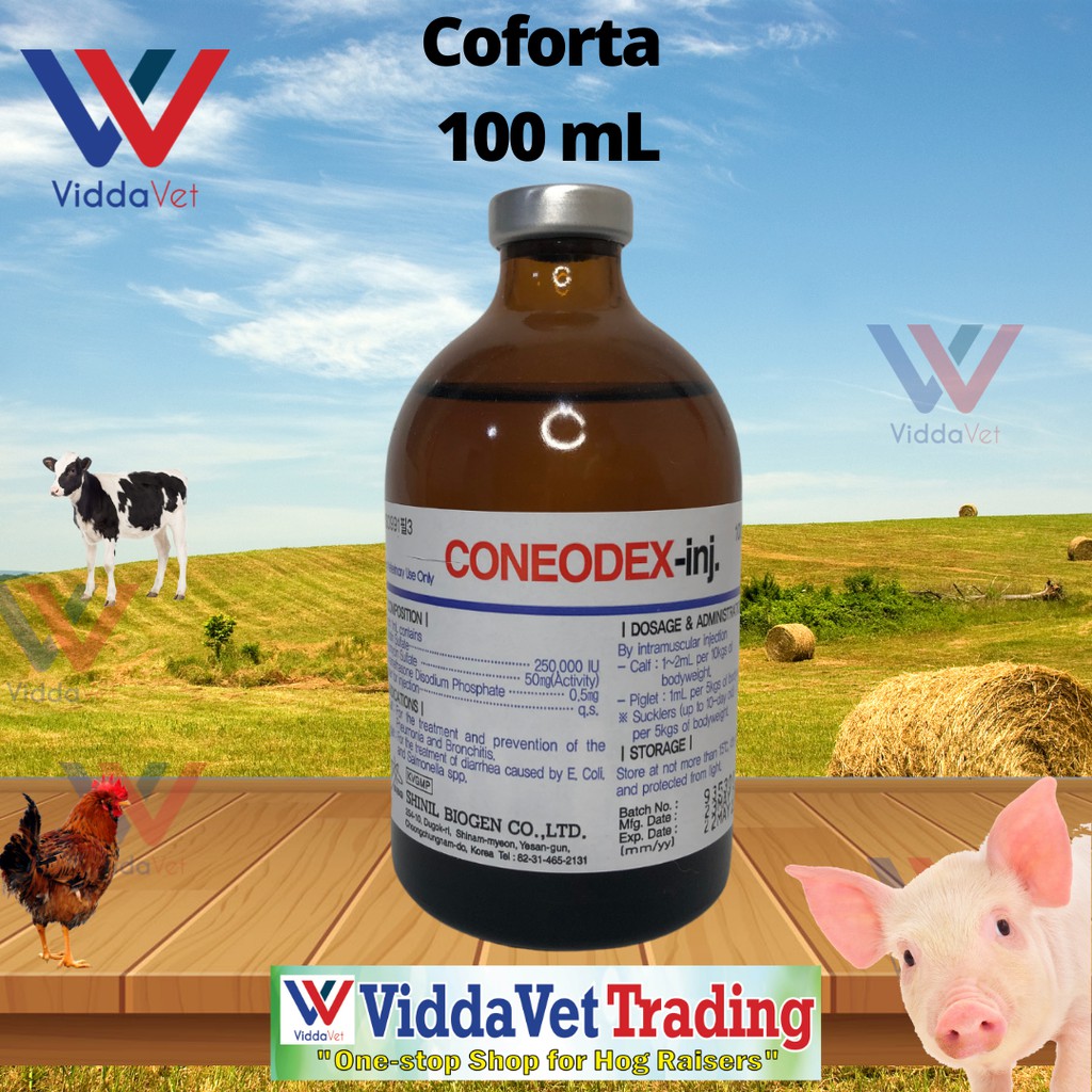 Coneodex 100ml Inj. for calf piglets poultry | Shopee Philippines