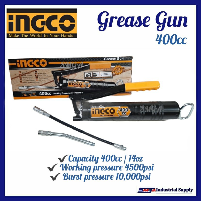 Ingco Grease Gun 400cc / 14Oz (heavy duty) Shopee Philippines