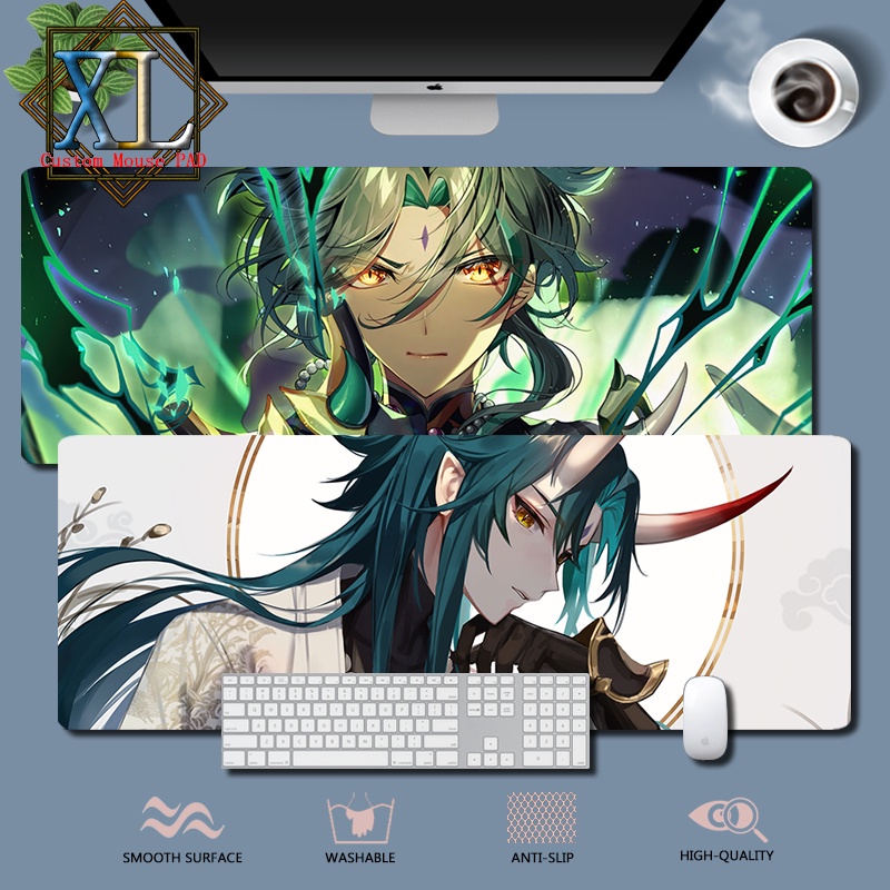 XL Custom Gaming Mouse Pad Genshin Impact Xiao Mouse Pad 80cm x 30cm