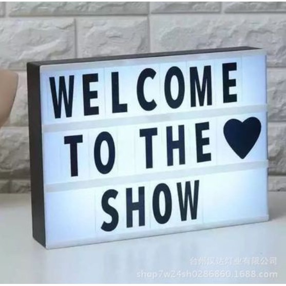 Rainbow store #LED Letter light box home decorative lights room party ...