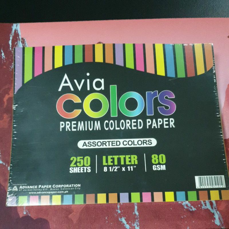 [FPS FairPriceSupplies ] AVIA COLORS PREMIUM PAPER - 75 GSM - 250 ...