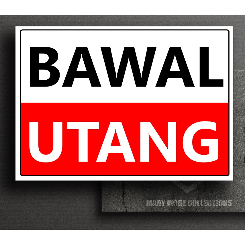 Bawal Utang Ngayon Signage - A4 Laminated | Shopee Philippines