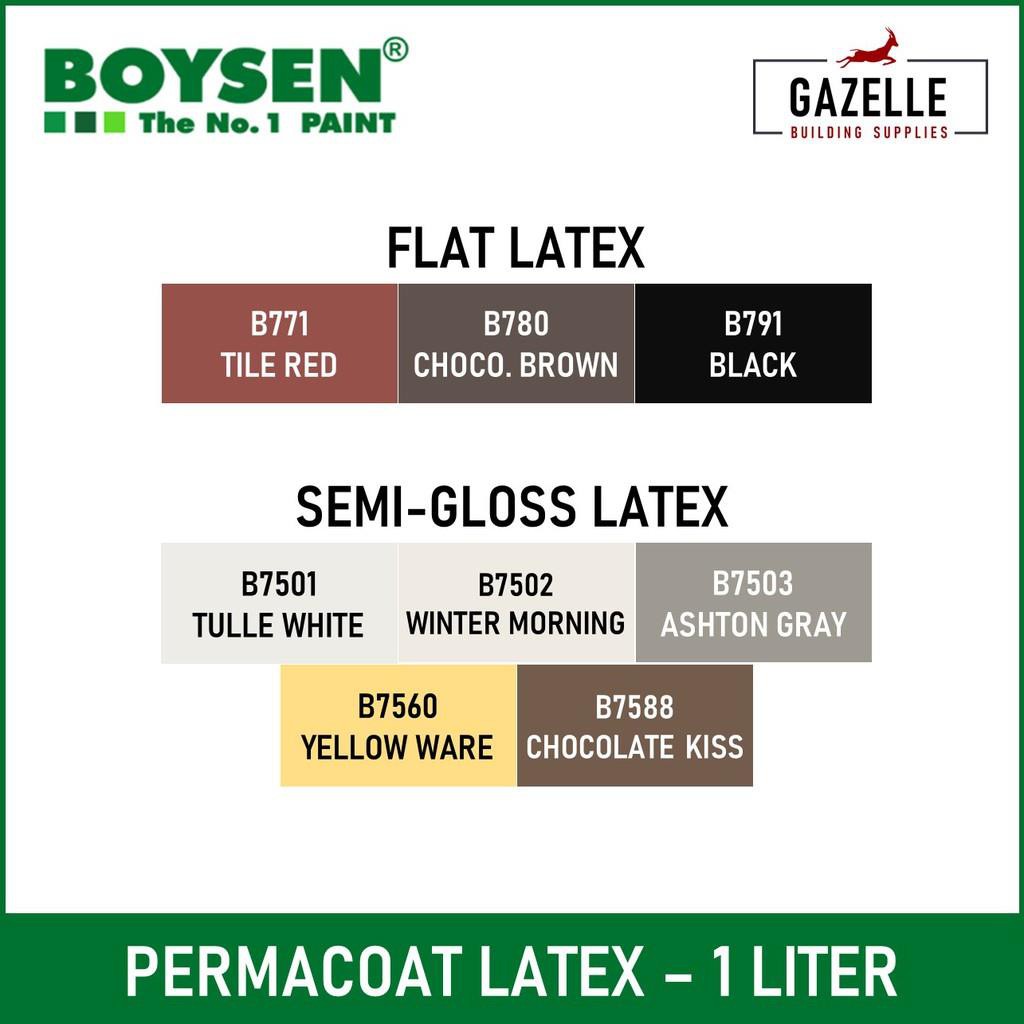 Boysen Permacoat Latex Paint for Cement / Concrete 1 Liter Shopee