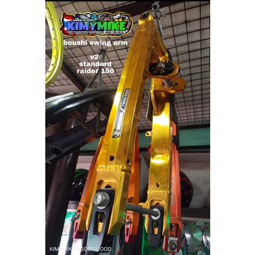 BOUSHI SWING ARM V2 FOR RAIDER 150 CARB AND FI (MONOSHOCK ADJUSTABLE