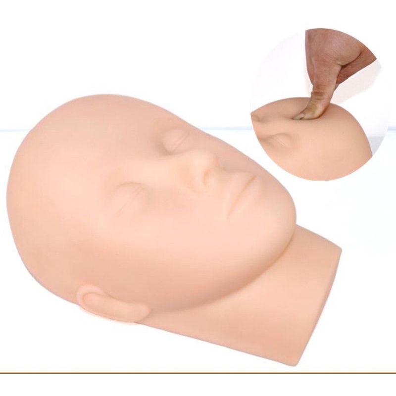 eyelash maniquin practice whth soft mannequin head model | Shopee ...