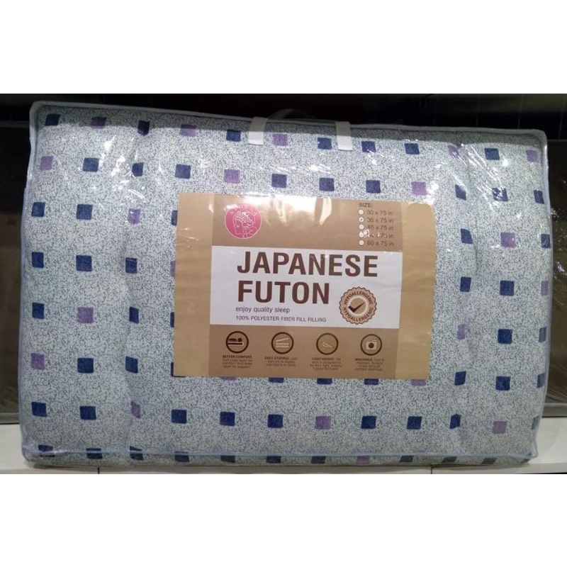JAPANESE Futon Mattress - 3 Sizes (100% Polyester Fiber Filling ...