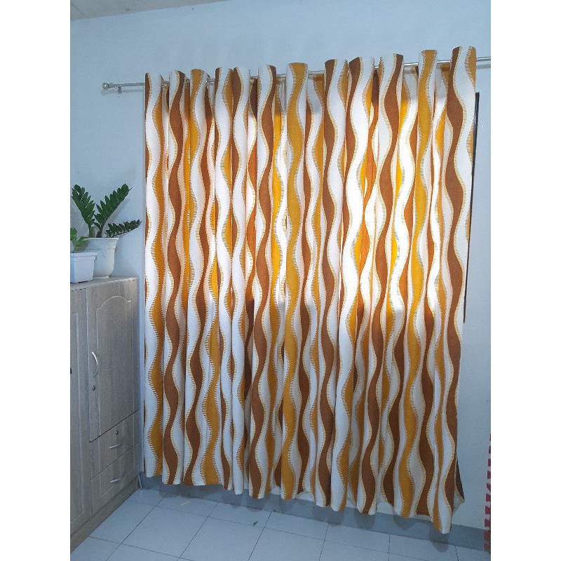 3in1 Yellow Gold Spiral Ring Curtain Design Shopee Philippines